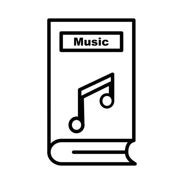 Musik Vector Line Icon Desig — Stockvektor