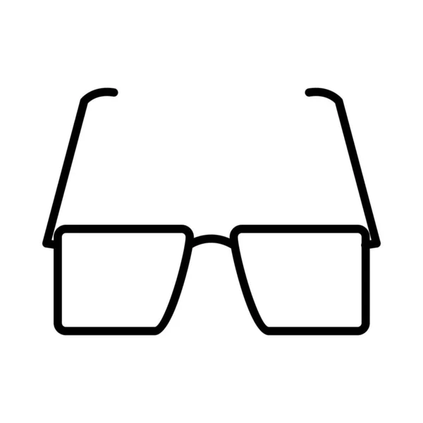 Glasses Vector Line Icon Design — Stock Vector