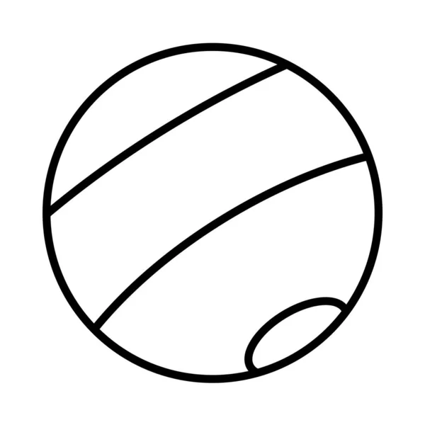 Beach Ball Vector Line Icon Desig — Stockový vektor