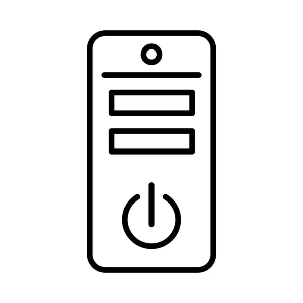 Cpu Vectorlijn Icon Desig — Stockvector