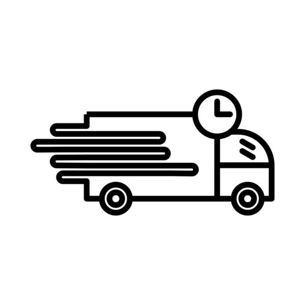 Delivery Technology Vector Line Icon Desig — Vector de stock