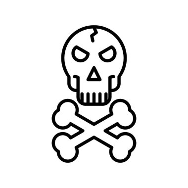 Kemik Vektör Satırı Simge Tasarımı