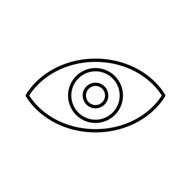 Göz Vektörü Satırı Simge Tasarımı