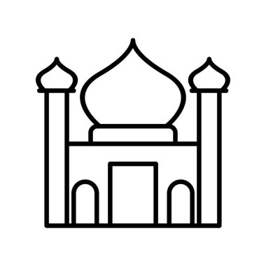 Cami Vektör Satırı Simge Tasarımı