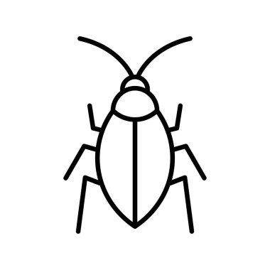Hamamböceği Vektör Satırı Simge Tasarımı