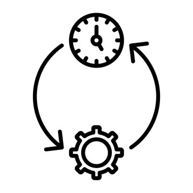 Çalışma Zamanı Vektör Satırı Simge Tasarımı