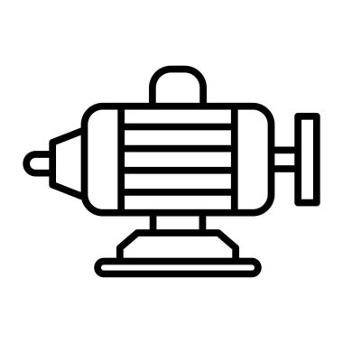 Motor Vektör Satırı Simge Tasarımı