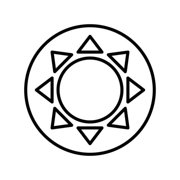 Hot Wheather Vektör Satır Simgesi Tasarımı