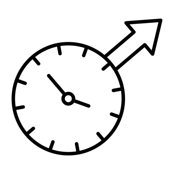 Tiempo Vector Line Icon Desig — Vector de stock