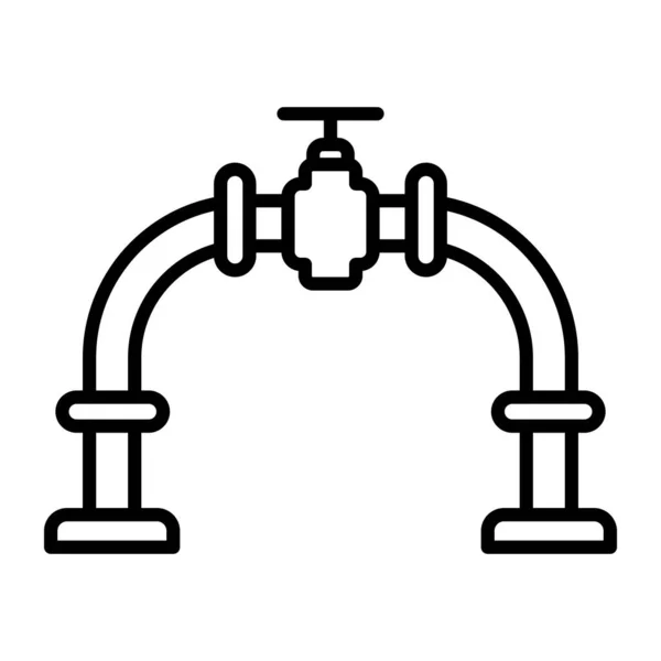 Tubi Vettoriali Linea Icona Desig — Vettoriale Stock