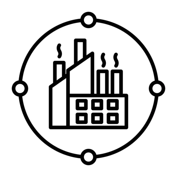 工业加工矢量线Icon设计 — 图库矢量图片