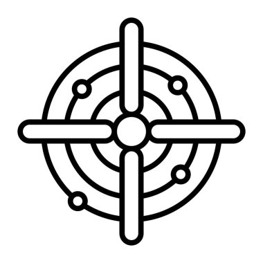 çekim Vektörü Satırı Simge Tasarımı