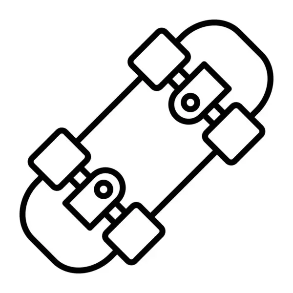 Skate Board Vektorlinie Icon Desig — Stockvektor