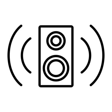 Sözcü Vektör satırı Simge Tasarımı