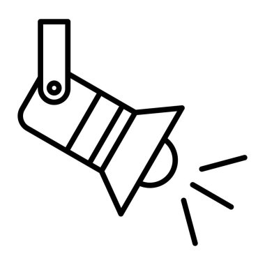 Spotlight Vektör Satır Simgesi Tasarımı