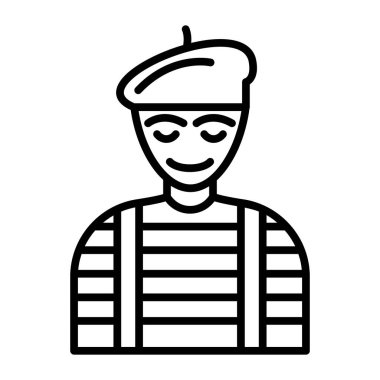  Mime Vektör Satırı Simge Tasarımı