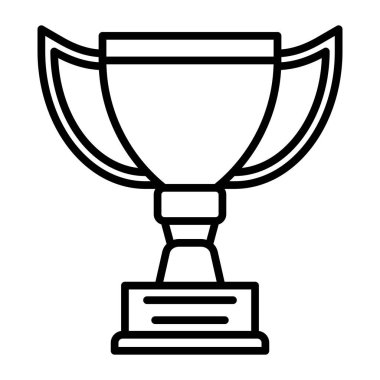 Trophy Vektör Satırı Simge Tasarımı