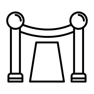 Kırmızı Halı Vektör Satırı Simge Tasarımı