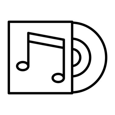 Cd Vektör satırı Simge Tasarımı