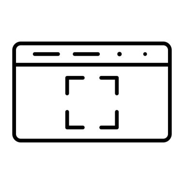 Proje Vektör Satırı Simgesi Tasarımı