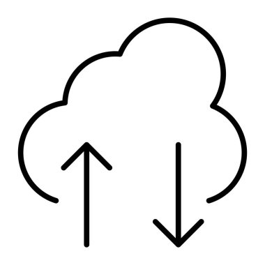 Aktarım Vektörü Satır Simgesi Tasarımı