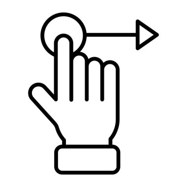 Clicker Vektör Satır Simgesi Tasarımı