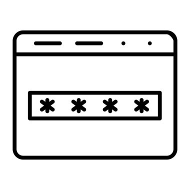 Hesap Vektörü Satır Simgesi Tasarımı