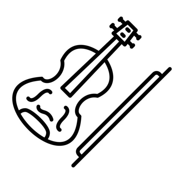 Icône Ligne Vectorielle Violine Desig — Image vectorielle