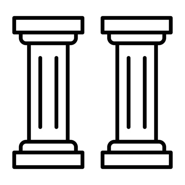 Columna Vector Line Icon Desig — Archivo Imágenes Vectoriales