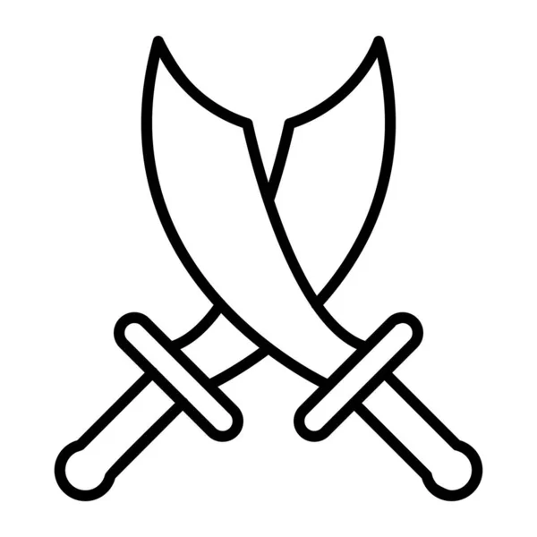 Espada Vector Line Icon Desig — Vector de stock