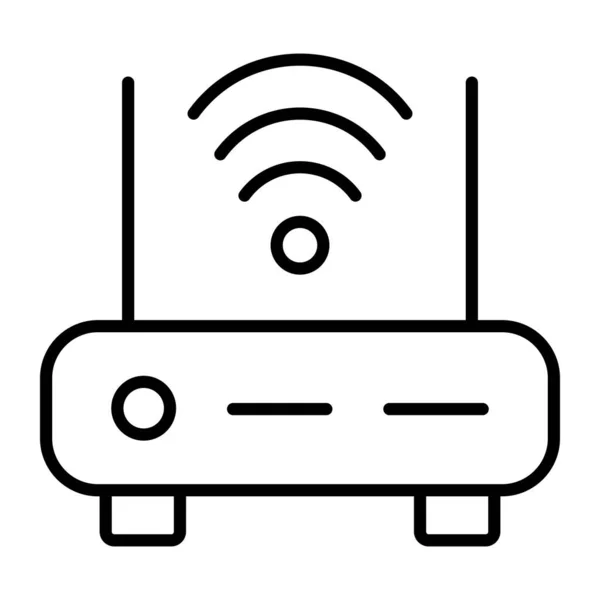 Wifi Signal Vector Line Icône Desig — Image vectorielle