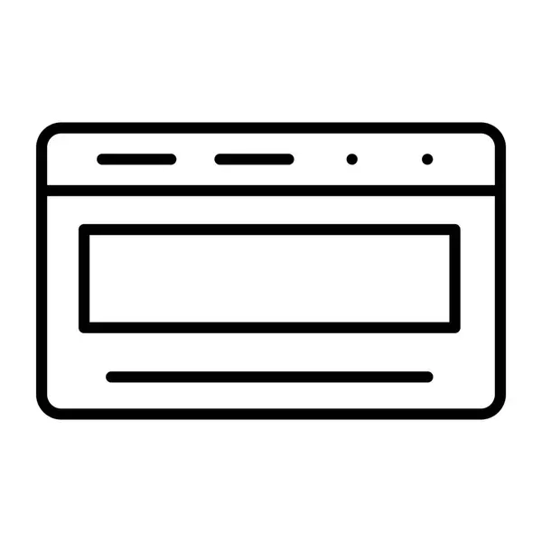 Site Vector Line Icon Desig —  Vetores de Stock