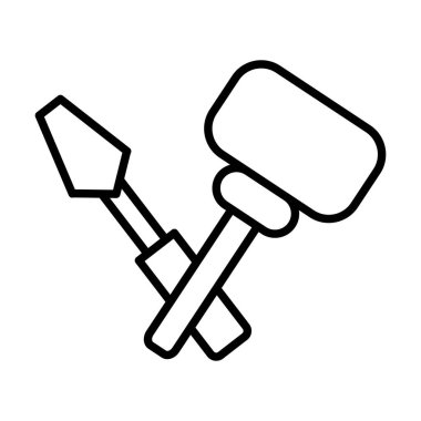 Oyma Vektör Satırı Simgesi Tasarımı