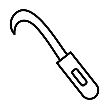 Tığ işi Vektör Satırı Simge Tasarımı