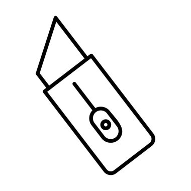 Cuttar Vektör Satırı Simge Tasarımı