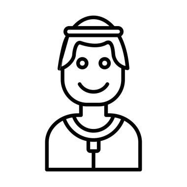 Arap Vektör Satırı Simge Tasarımı