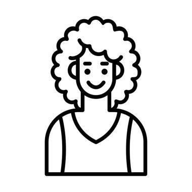 Afro Vektör Satır Simgesi Tasarımı