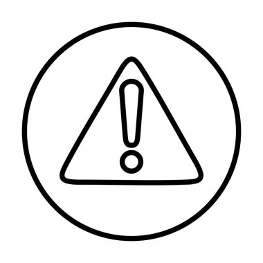 Tehlike Vektör Satırı Simge Tasarımı