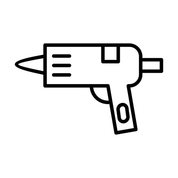 Glue Gun Vector Line Icon Desig — Wektor stockowy