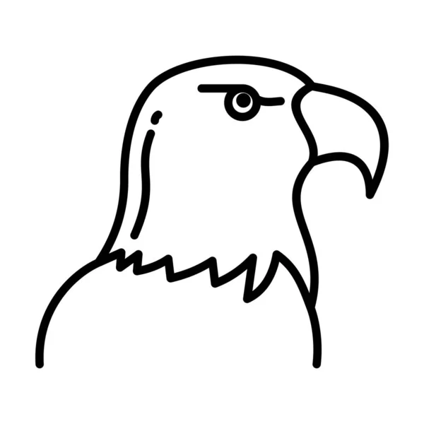 Águila Vector Line Icon Desig — Vector de stock