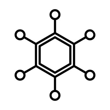 Bağlantı Vektör Satırı Simge Tasarımı