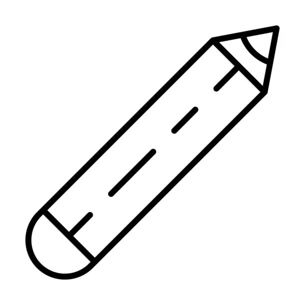 Олівець Векторна Лінія Піктограма Демонстрація — стоковий вектор
