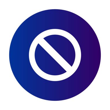 Forbiden Vektör Kabartma Çemberi Gradyan Ico