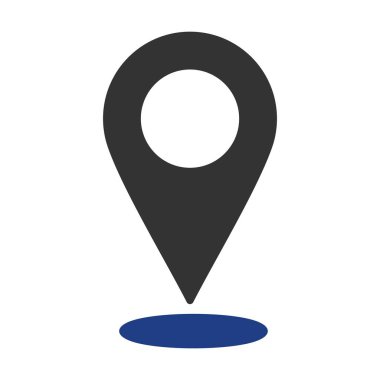 Konum Vektör Sembolü İki Colo