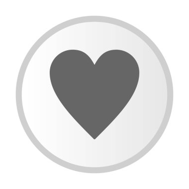 Kalp Vektörü Kabartma Çemberi