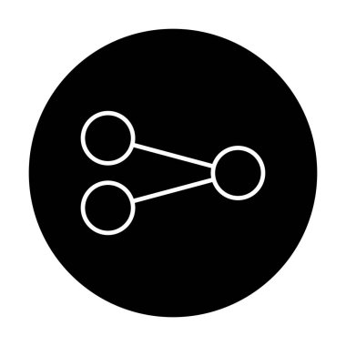 Vektör Satırını Paylaş Ters Simge Tasarımı