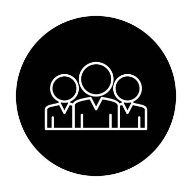 Takım Vektör Satırı Ters Simge Tasarımı