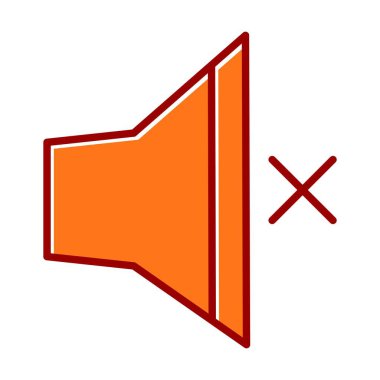 Dilsiz Vektör Doldurulmuş Kaydırılmış Simge Tasarımı