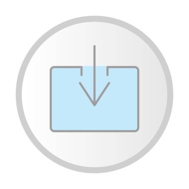 Vektör Dolu Çember Simgesi Tasarımı İndir