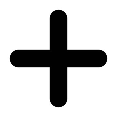 Artı Vektör Kabartma Simgesi Tasarımı